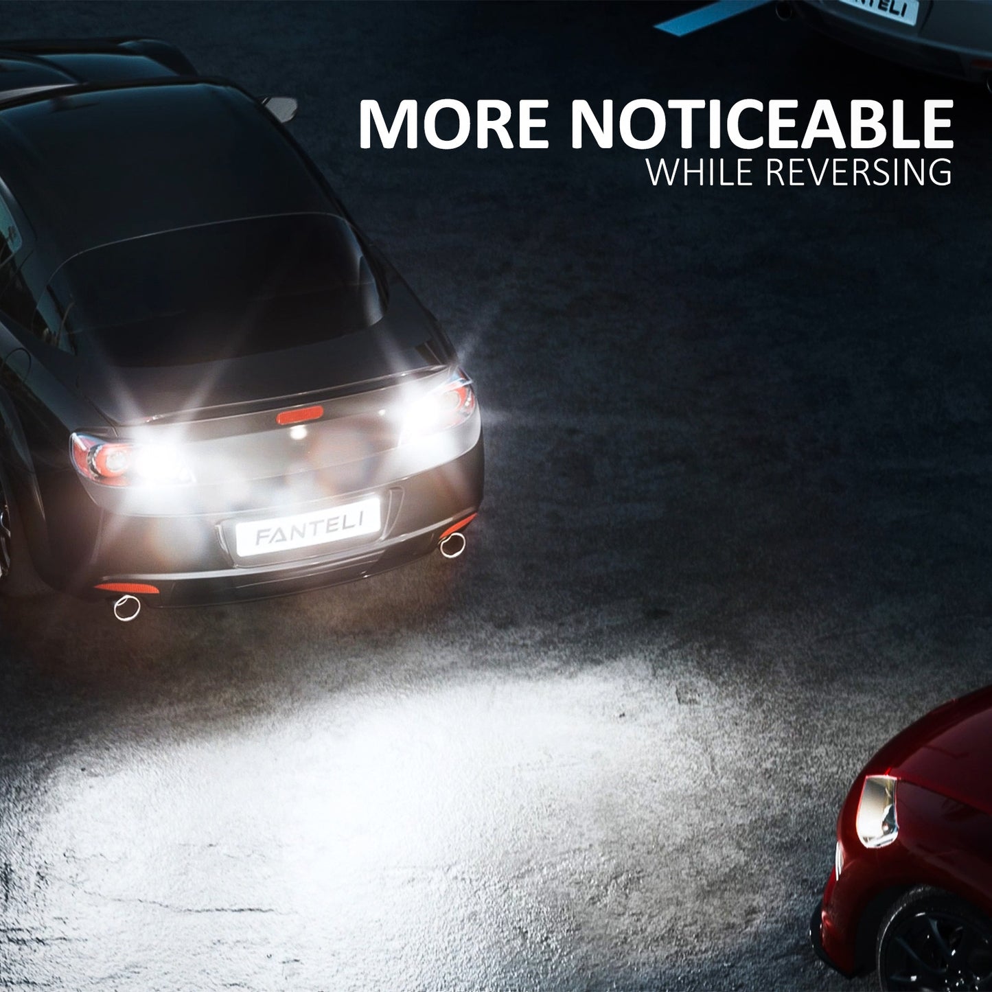 FANTELI 921 LED Bulb 6000K White, Strobe Flashing LED Reverse Lights, High Power 921 Bulb 21-SMD LEDs Error Free T15 912 922 906 W16W Backup Light (Upgraded, Pack of 2)