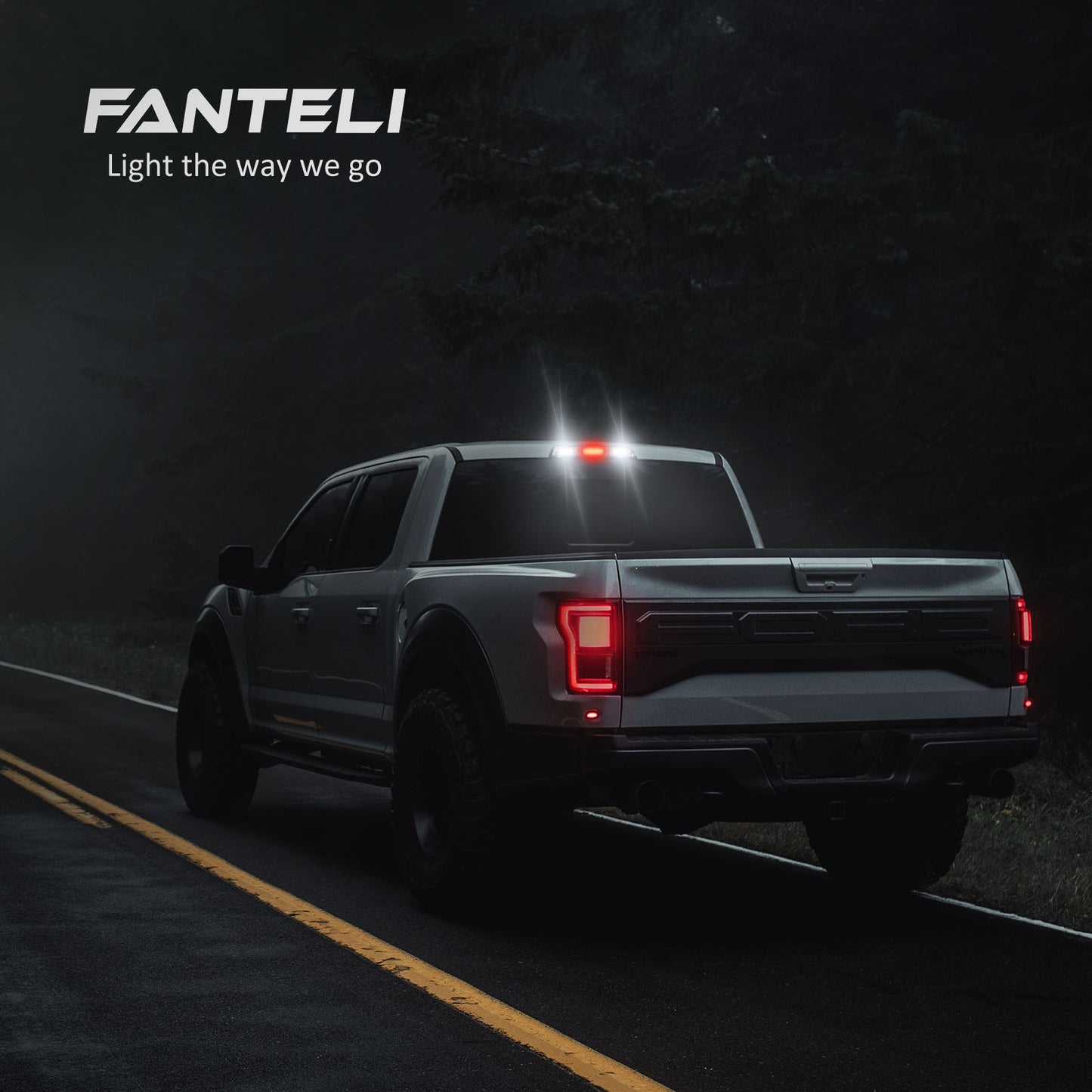 FANTELI 921 LED Bulb, Strobe 3rd Third Brake Light Bulb Red and Truck Cargo Bed Lights White Back Up Lights, 300% Brighter Non-Polarity 194 912 T15 906 904 902 W16W, Pack of 4