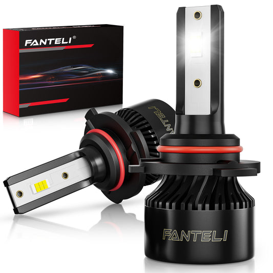 FANTELI 9012 LED Headlight Bulb, 20000 Lumens 600% Brighter, 9012 Headlight Bulb 6500K Cool White CSP LED Headlights Conversion Kit Halogen Replacement, Pack of 2