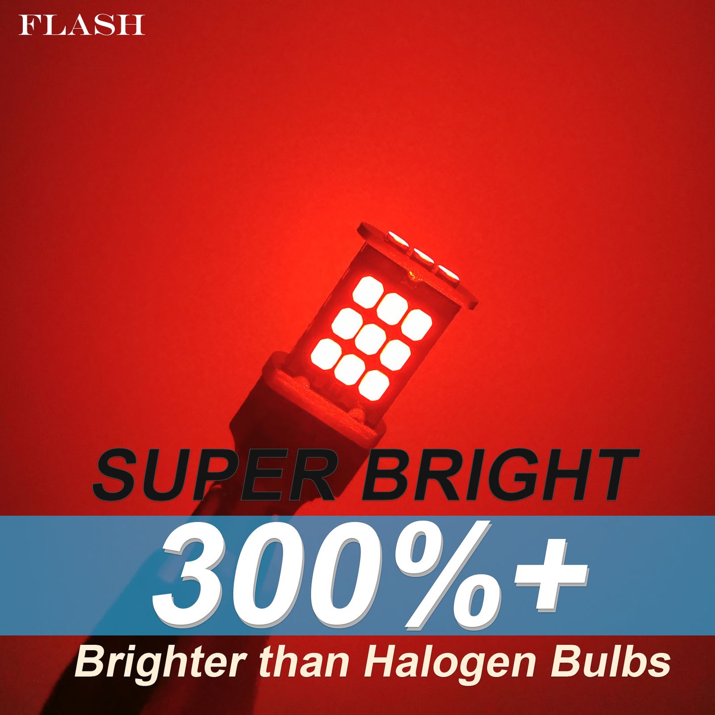 FANTELI 1157 LED Bulb Flashing Brake Lights, 300% Brighter 2057 2357 7528 BAY15D Plug and Play Strobe Blinking LED Stop Tail Lights, Brilliant Red