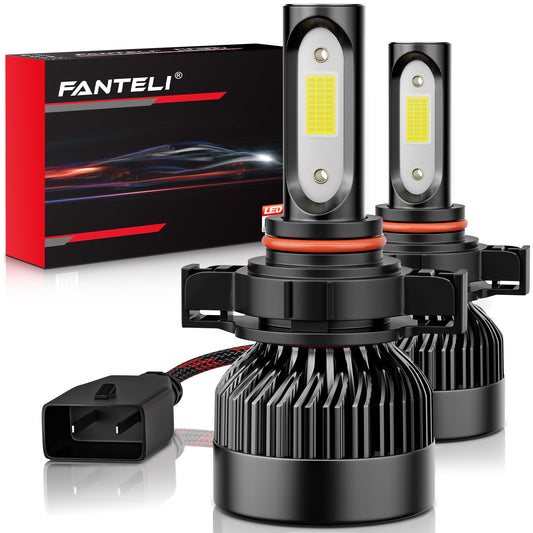 FANTELI 5202 LED Fog Light Bulbs, 12000LM 400% Brighter 5201 PS19W PS24W FF 9009 12085 LED Fog Lights, 6500K Cool White Halogen Replacements for Cars Trucks, Pack of 2
