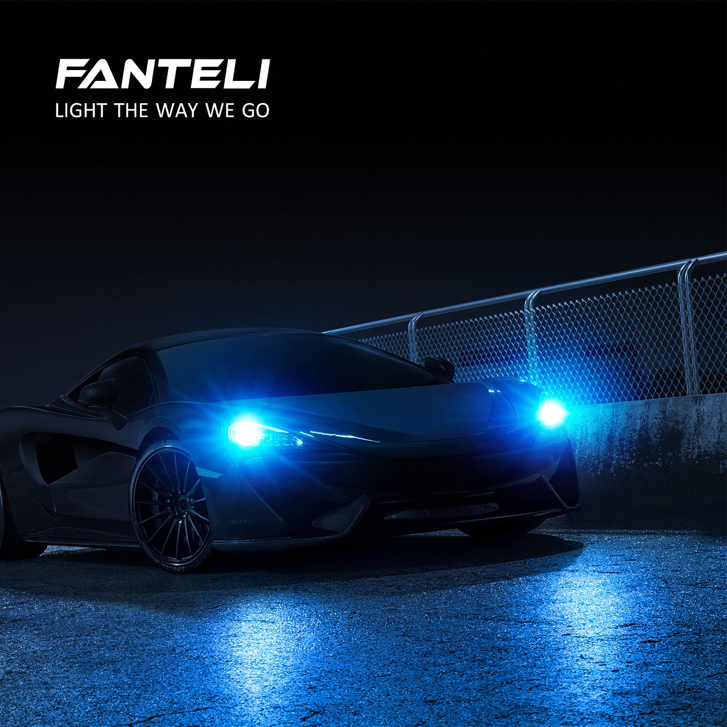 FANTELI 9004 LED Headlight Bulbs, 300% Super Bright Cool Deep Blue, HB1 LED Headlights High and Low Beam Conversion Kit, Pack of 2