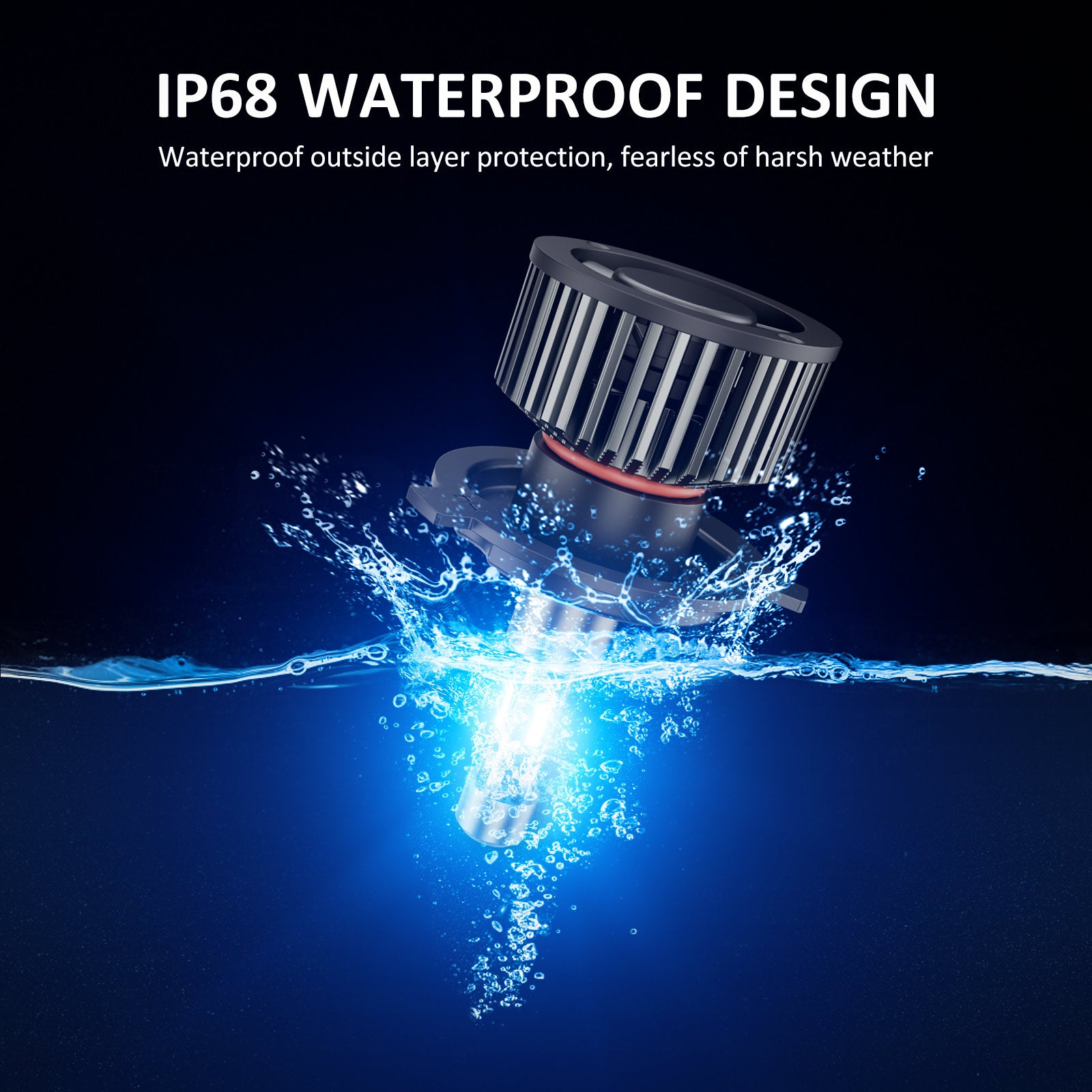 9003 Hi/Lo Dual Beam LED Headlight Conversion Kit - Foto 9